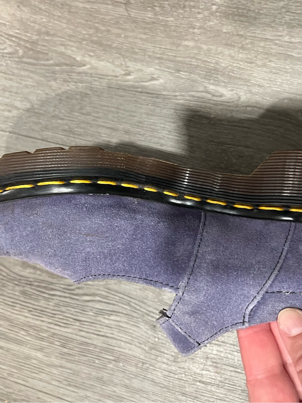 Woman’s Mary Jane Suede Shoes in Lavender Dr. Marten Size 9 - Picture 6 of 14